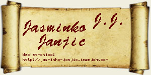 Jasminko Janjić vizit kartica